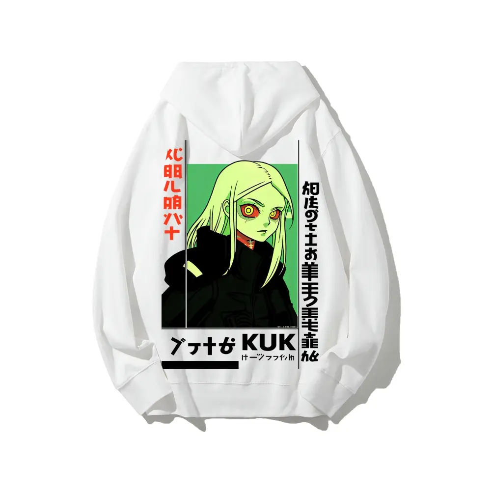 Anime Merch Hoodie - Bluza z kapturem Cyberpunk Edgerunners, wzór