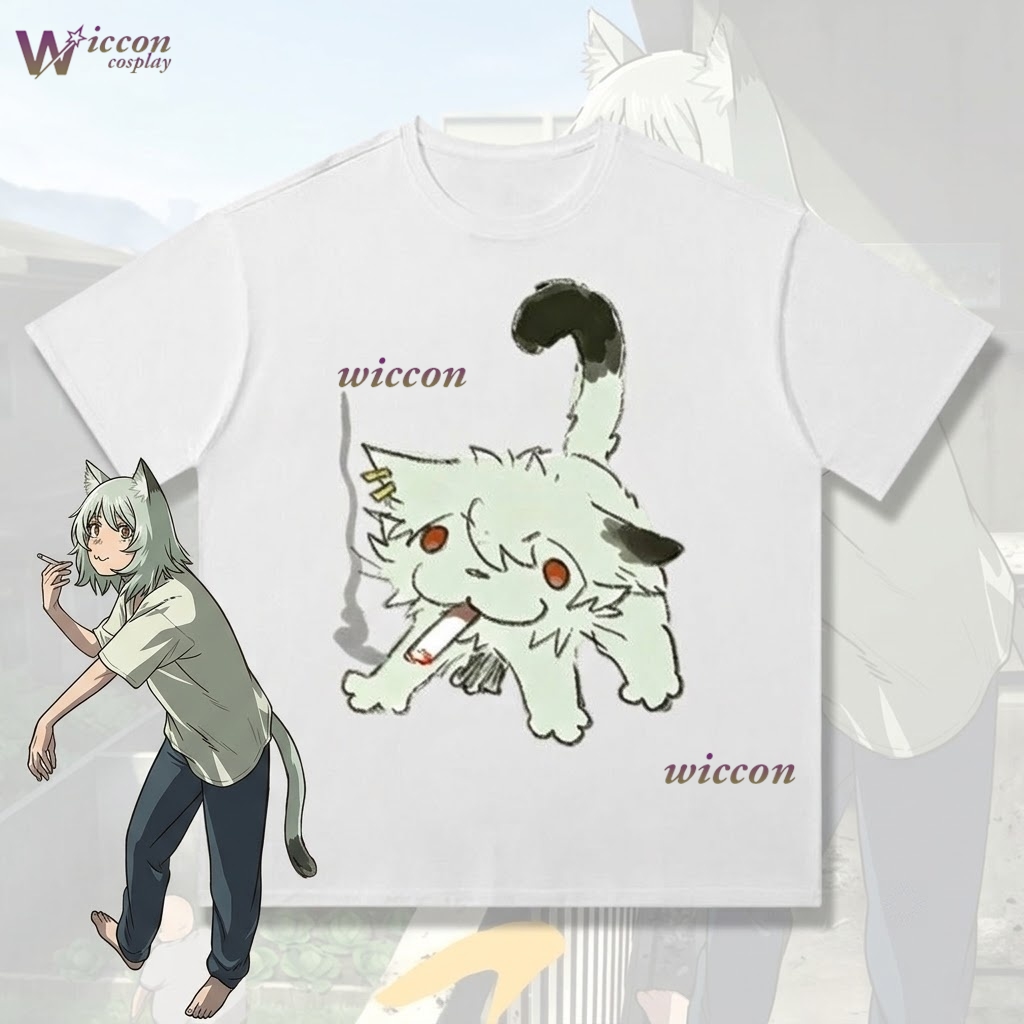 Anime Merchandise T-Shirts - Koszulka z krótkim rękawem YesOk Chainsmoker