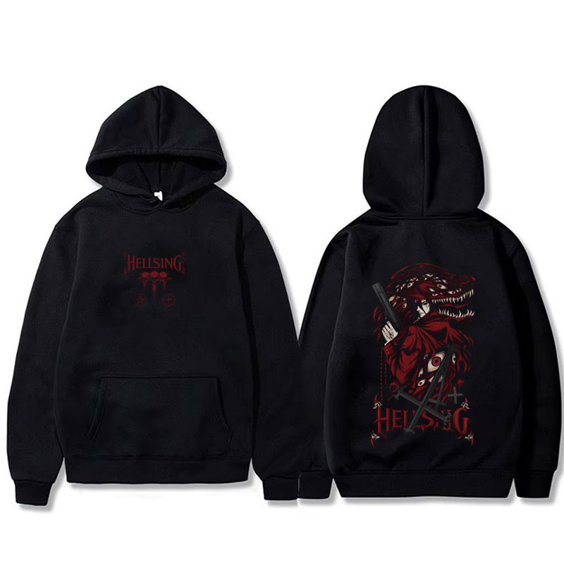 Anime Merch Hoodie - Bluza Anime Hellsing Wampir Alucard Merch