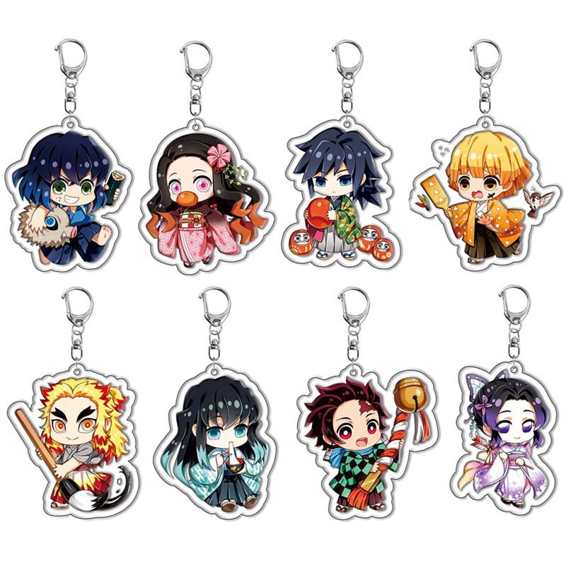 Anime Merchandise Keychains - Breloczek akrylowy Demon Slayer Kimetsu no