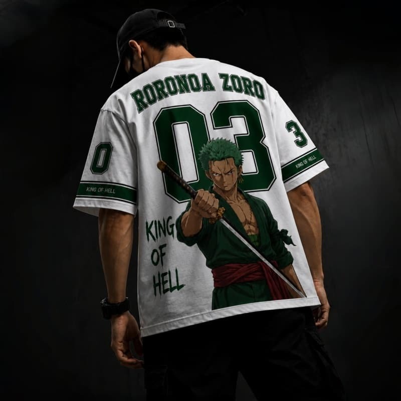 Anime Merchandise T-Shirts - One Piece Roronoa Zoro Modna Koszulka