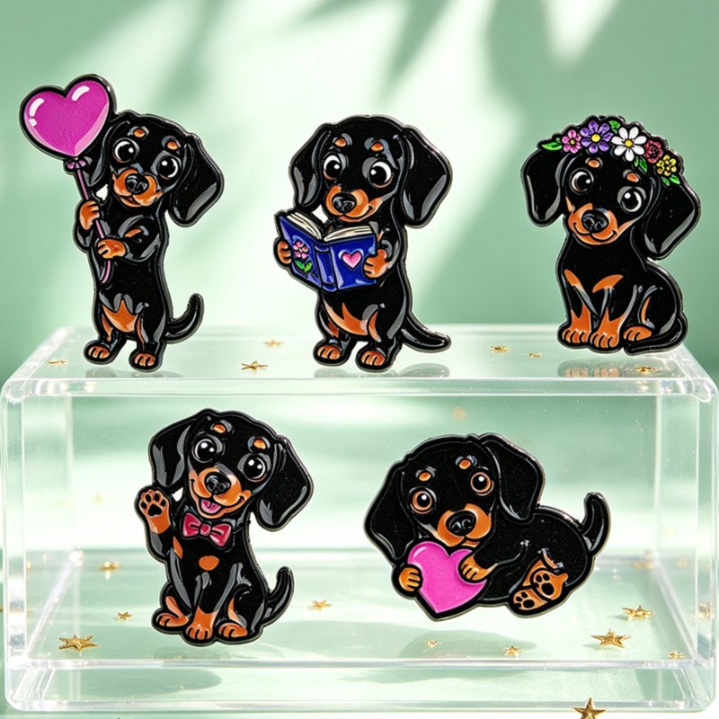 5 szt. Uroczy Zestaw Przypinek – Enamel Pin Set recenzja i cena