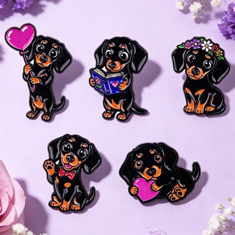5 szt. Uroczy Zestaw Przypinek – Enamel Pin Set recenzja i cena