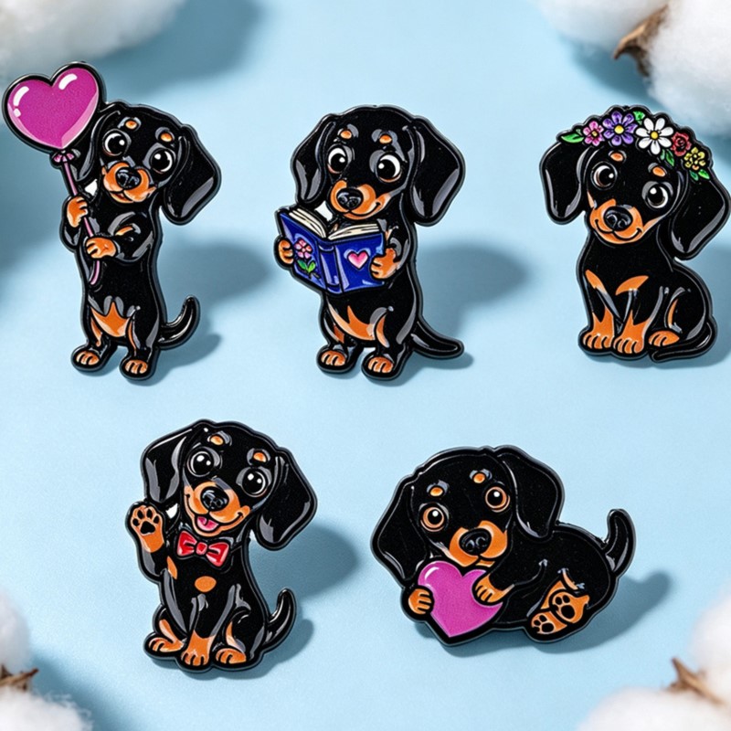 5 szt. Uroczy Zestaw Przypinek – Enamel Pin Set recenzja i cena