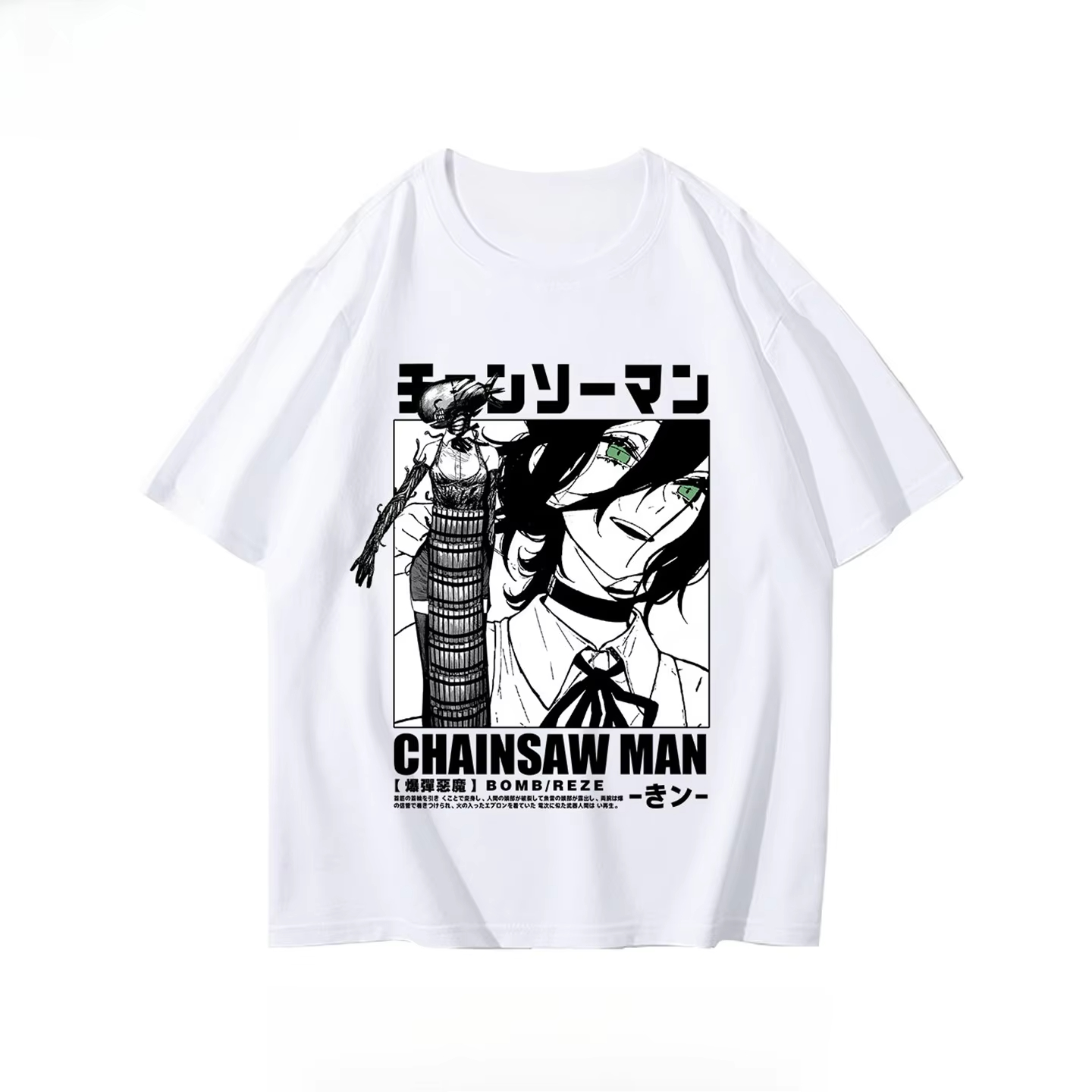 Modna koszulka z motywem Chain – Anime Merchandise T-Shirts recenzja i cena