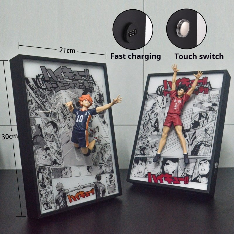 Haikyuu!! Obraz 3D z efektem ś – Anime Merchandise Haikyuu recenzja i cena