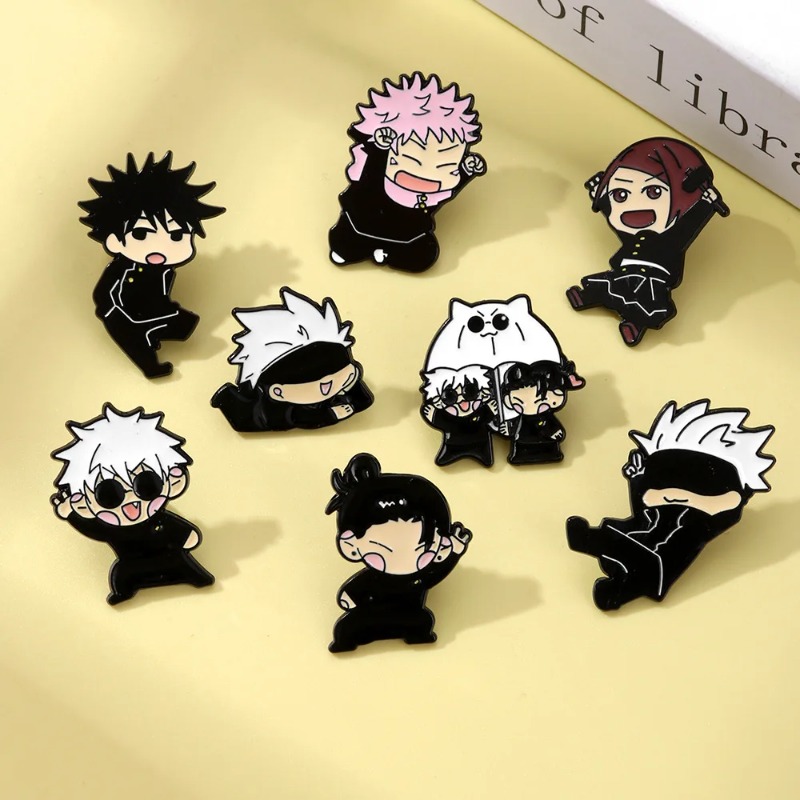 8 szt. emaliowanych przypinek  – Enamel Pin Set recenzja i cena