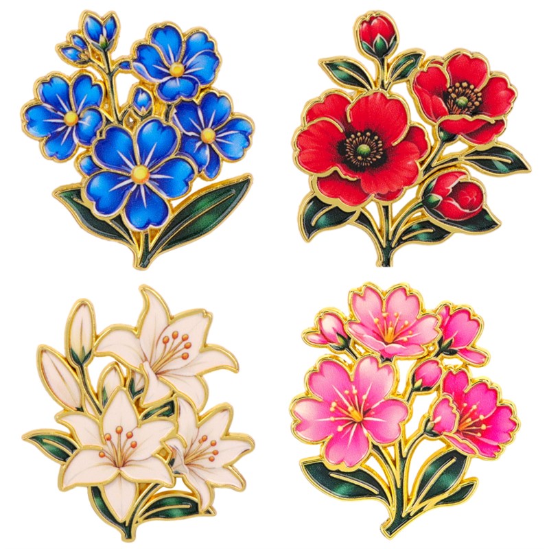 Urocza, kolorowa, emaliowana p – Enamel Pin Set recenzja i cena