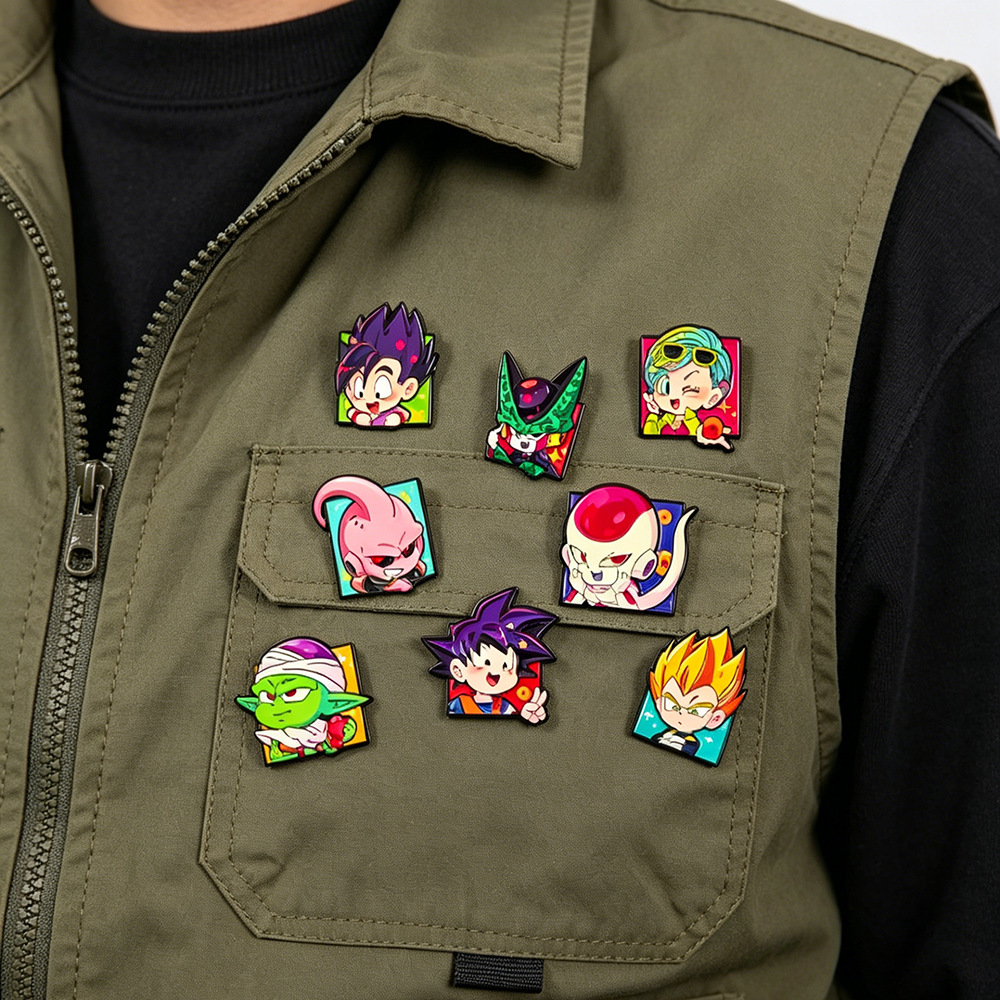 8 sztuk emaliowanych przypinek – Enamel Pin Set recenzja i cena